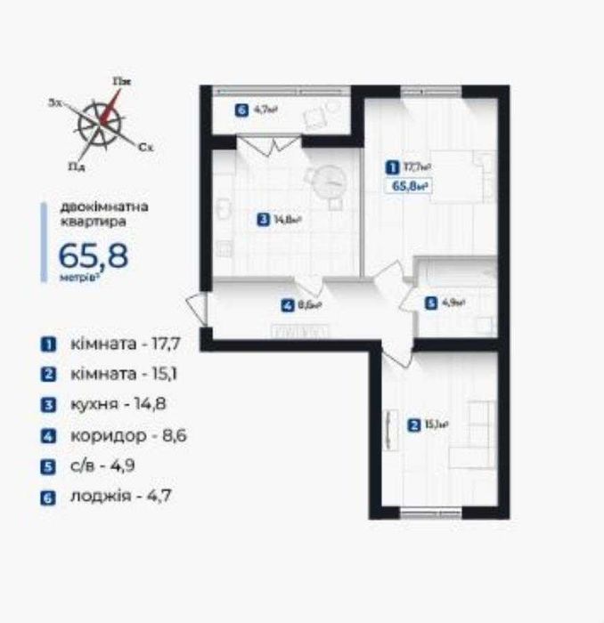 Квартира на ЖК Козацький в Івано-Франківську, ID 380333, фото №14