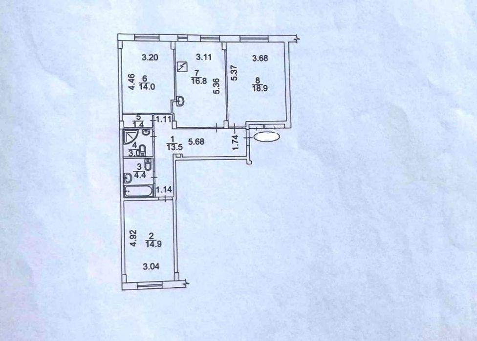 Квартира на вул. Регенераторна, 4 в Києві, ID 380409, фото №19