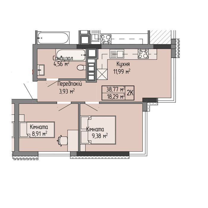 Квартира на вул. Будного в Тернополі, ID 380633, фото №5