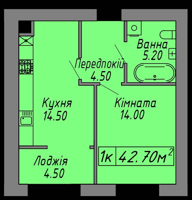 Квартира на ЖК «Скандинавія» в Івано-Франківську, ID 380734, фото №2