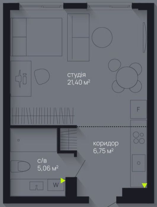 Квартира на ЖК Manhattan Up, ID 380835, фото №1