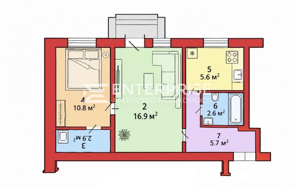Квартира на вул. Європейська, 18 в Києві, ID 381075, фото №11