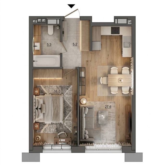 Квартира на вул. Микільсько-Слобідська, 12 в Києві, ID 381159, фото №5
