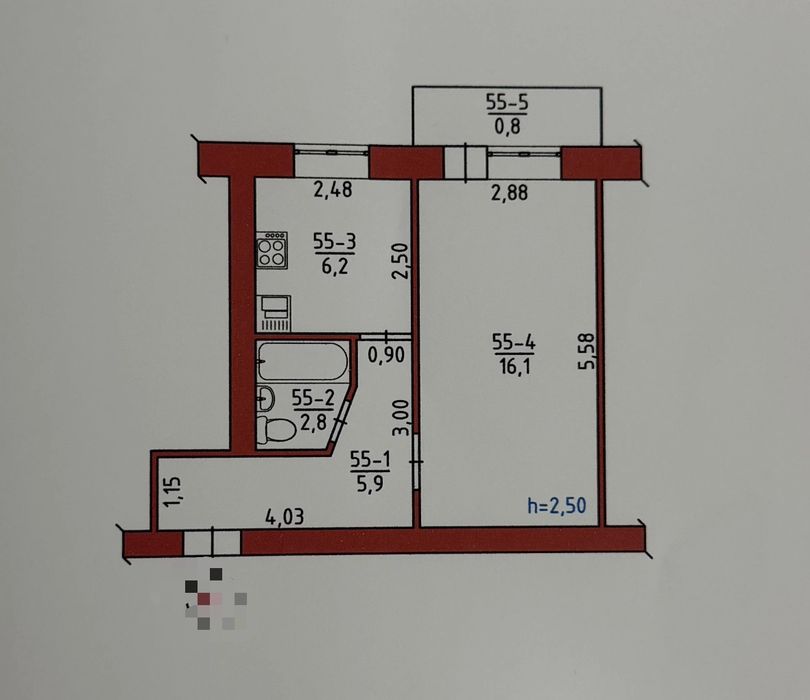 Квартира на просп. Грушевського, ID 381241, фото №1