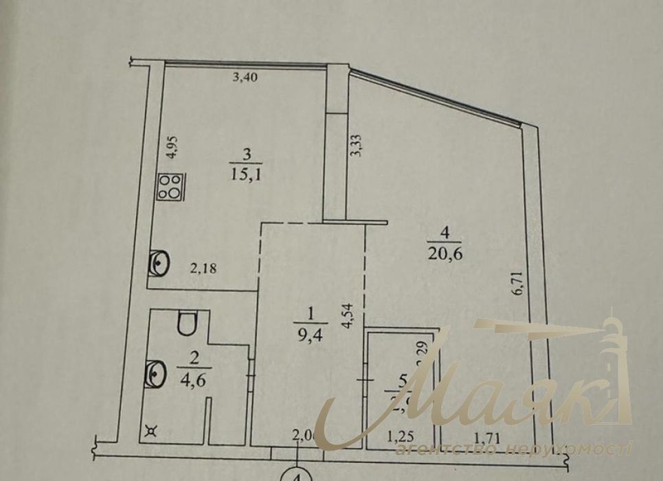 Квартира на вул. Казимира Малевича, 89 в Києві, ID 382921, фото №16