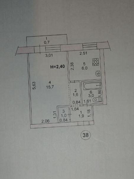Квартира на вул. Едуарда Фукса в Кривому Розі, ID 383640, фото №7