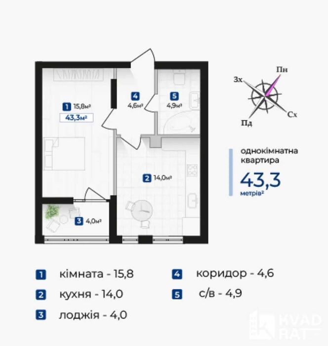 Квартира на Надрічна, 1 корпус 1 в Івано-Франківську, ID 385649, фото №13