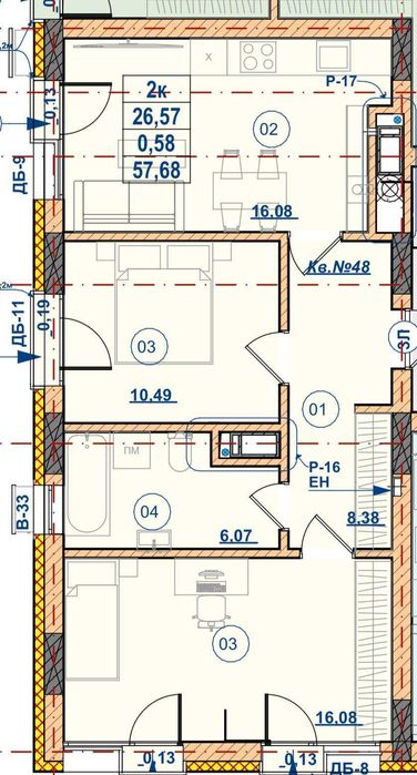 Квартира на ЖК Perfect House в Івано-Франківську, ID 385899, фото №2