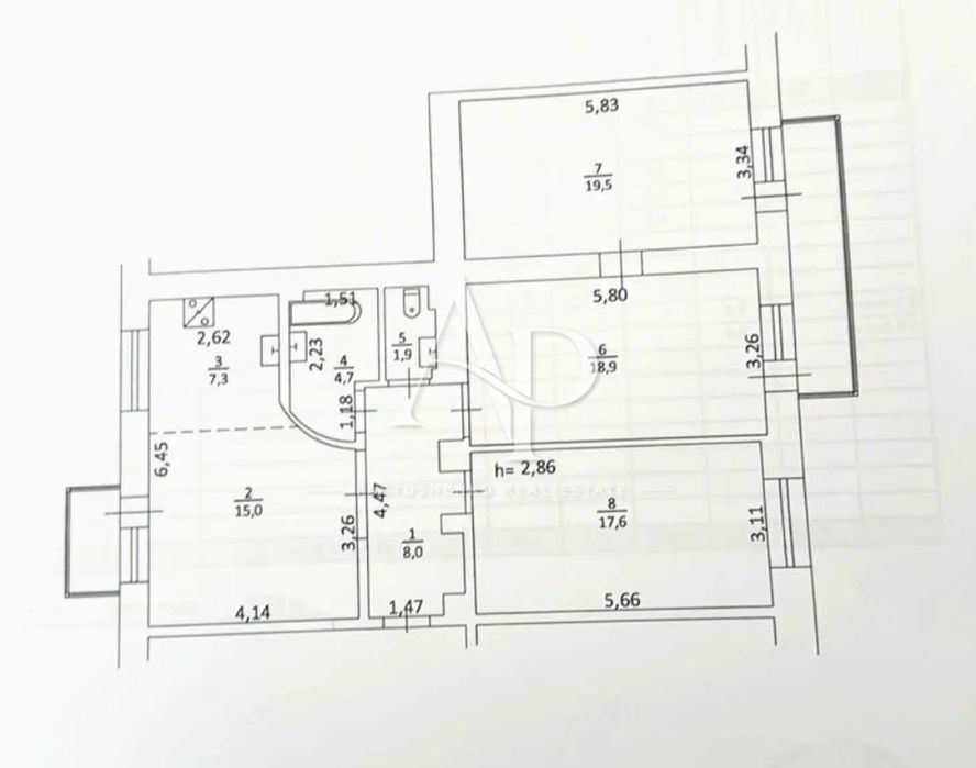 Квартира на вул. Липківського, 40 в Києві, ID 387587, фото №24