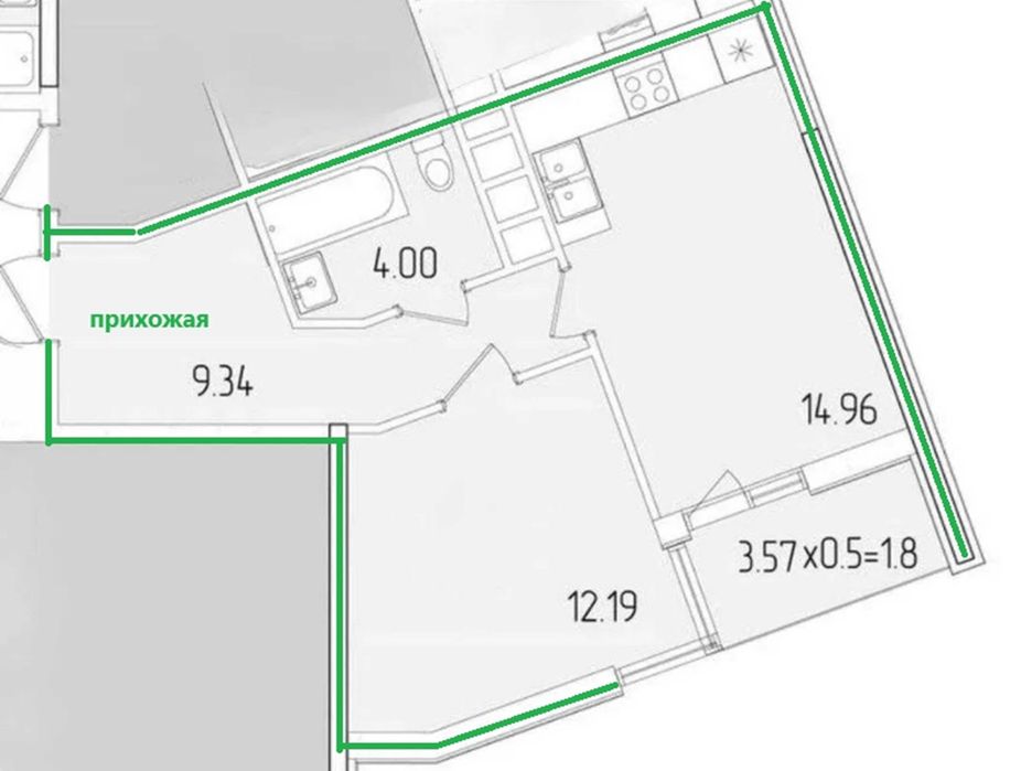 Квартира на вул. Краснова, 1Д в Одесі, ID 394487, фото №17