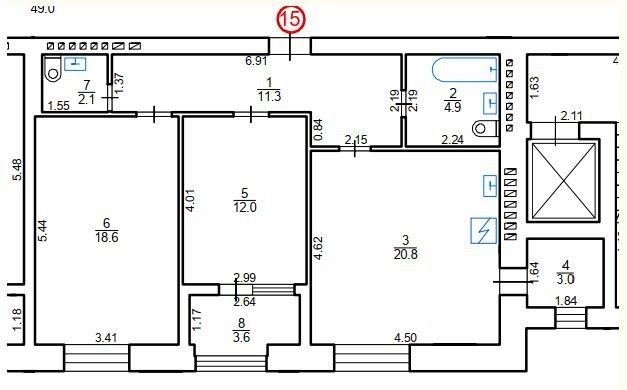 Квартира на вул. Героїв Майдану в Львові, ID 394837, фото №8
