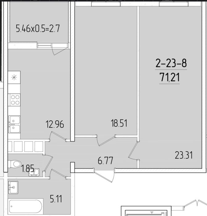 Квартира на вул. Краснова в Одесі, ID 397820, фото №3