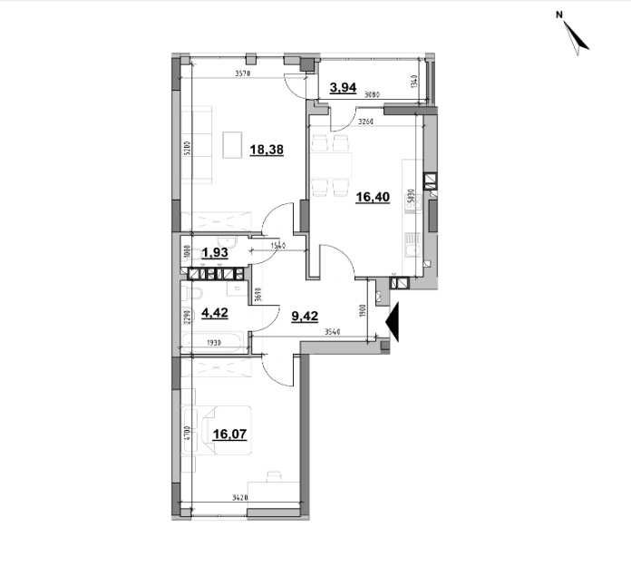 Квартира на вул. Рудненська в Львові, ID 398160, фото №3