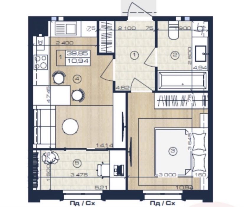Квартира на ЖК Oxford в Києві, ID 398188, фото №7