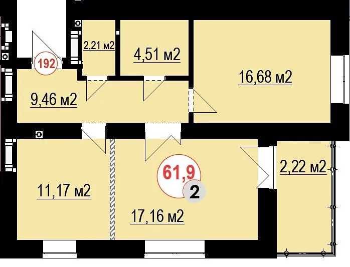 Квартира на ЖК Віденський в Івано-Франківську, ID 398365, фото №2