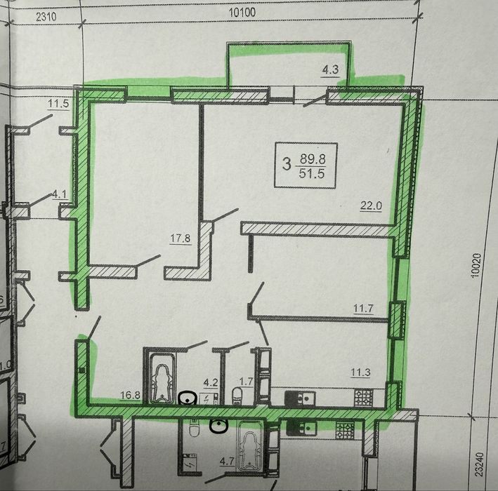 Квартира на вул. Нескорених, 1 в Харкові, ID 398503, фото №9