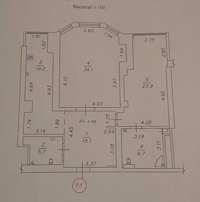 Квартира на вул. Ярослава Мудрого в Харкові, ID 398678, фото №2