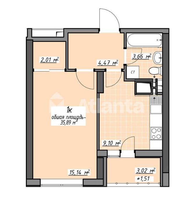 Квартира на вул. Глушка в Одесі, ID 399111, фото №9