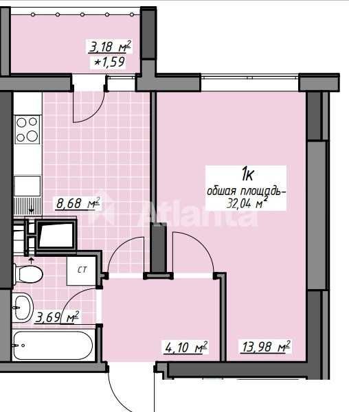 Квартира на вул. Академіка Глушка в Одесі, ID 399231, фото №6