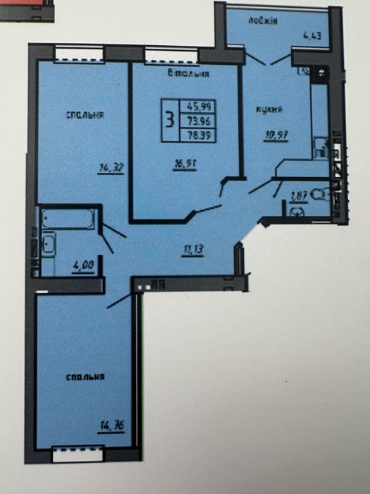 Квартира на Дубовецький провулок в Тернополі, ID 399300, фото №14