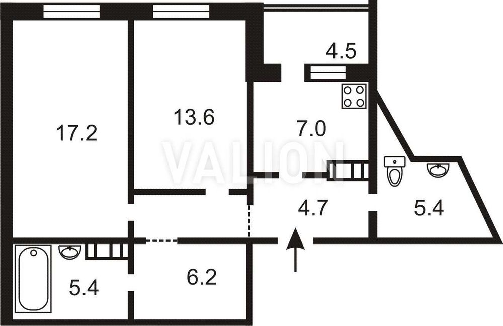 Квартира на вул. Самійла Кішки, 5Б в Києві, ID 400694, фото №3