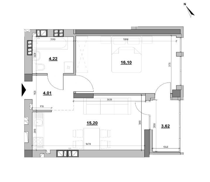 Квартира на вул. Рудненська в Львові, ID 400545, фото №3