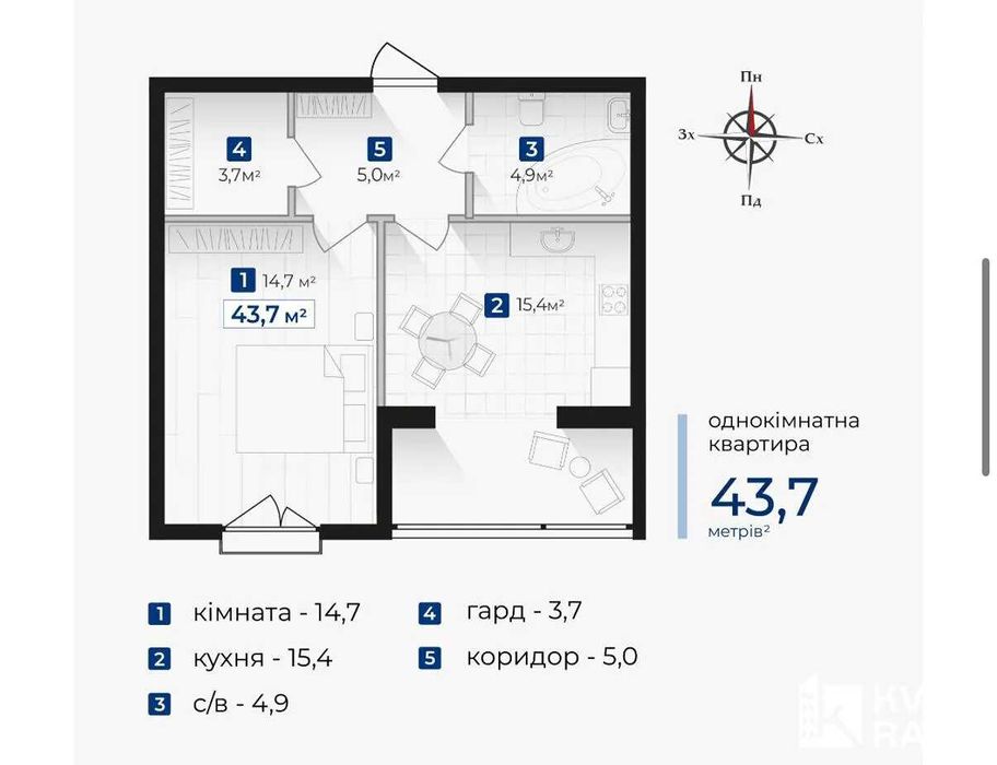 Квартира — Івано-Франківськ в Івано-Франківську, ID 400848, фото №5
