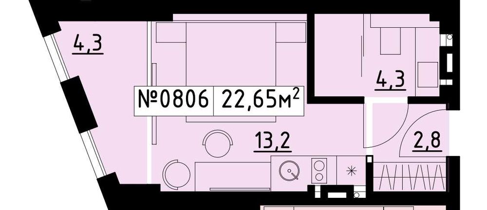 Квартира на вул. Навроцького, 1 в Львові, ID 400808, фото №4