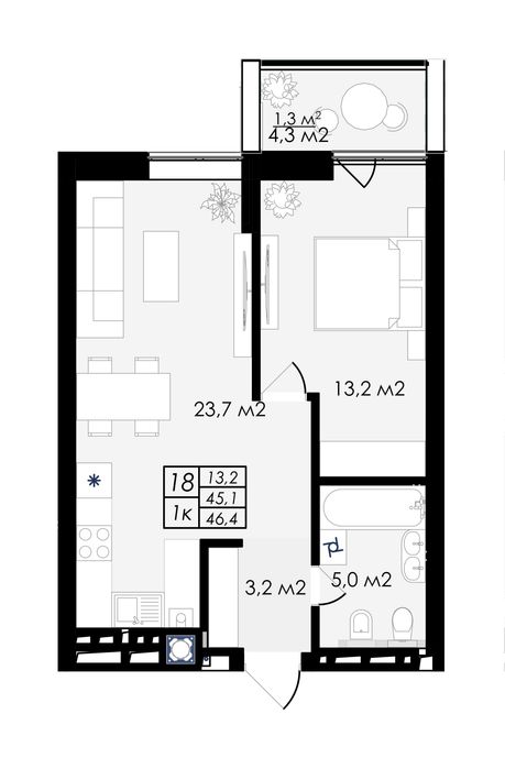 Квартира на вул. Стрийська, 121Б в Львові, ID 401288, фото №2