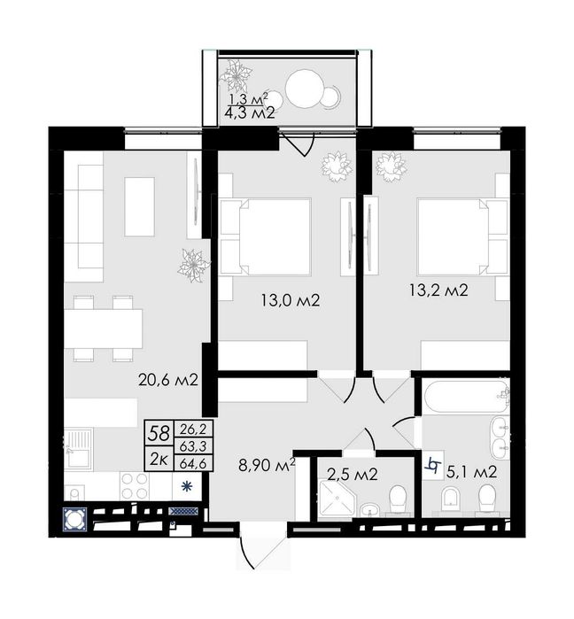 Квартира на вул. Стрийська, 121Б в Львові, ID 401322, фото №3
