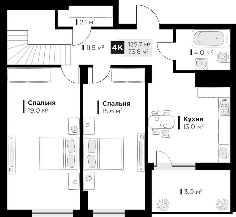 Квартира на вул. Червоної Калини, 4А в Львові, ID 403104, фото №16