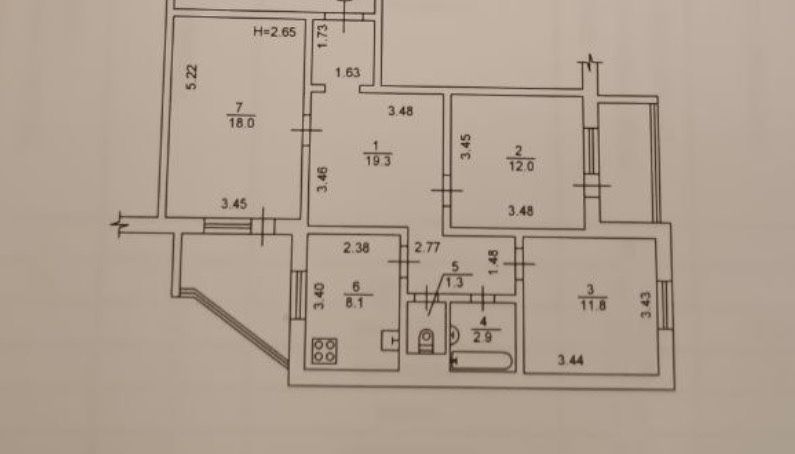 Квартира на вул. Червоної калини, 52 в Києві, ID 403101, фото №2