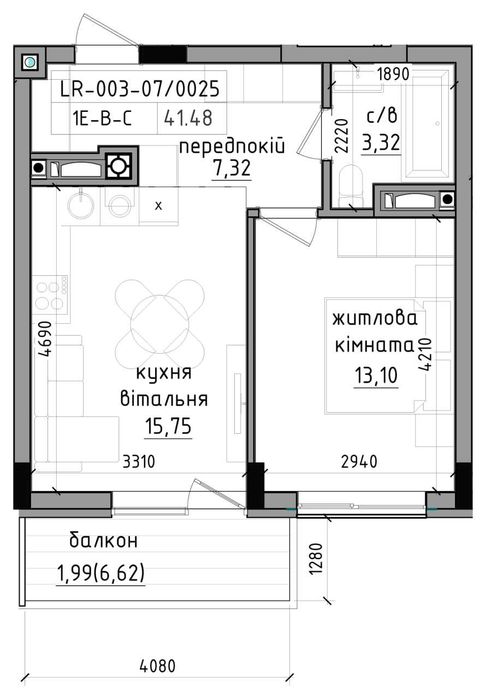 Квартира на вул. Гаджеги, 1Б в Ужгороді, ID 404176, фото №6