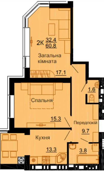 Квартира на ЖК Львівський затишок в Києві, ID 402706, фото №7