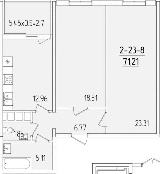 Квартира на вул. Краснова в Одесі, ID 402167, фото №2