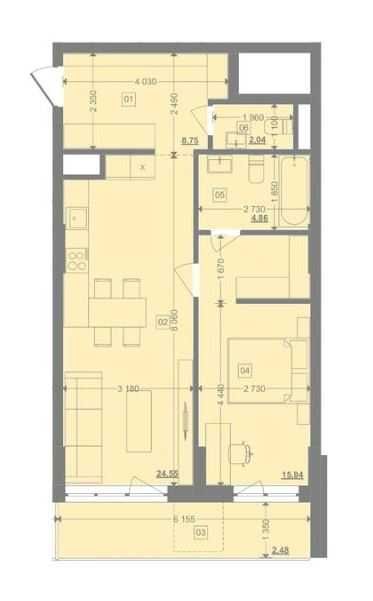 Квартира на вул. Володимира Великого, 2А в Львові, ID 404096, фото №5