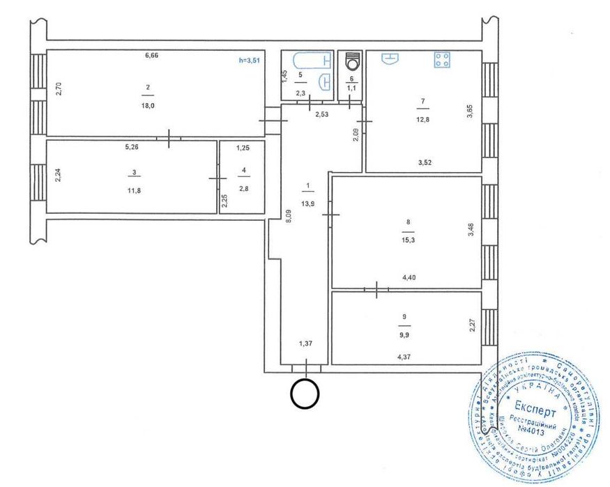 Квартира на вул. Ярославська, 10 в Києві, ID 404187, фото №21