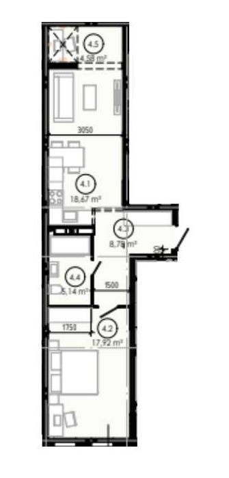 Квартира на ЖК Brooklyn в Івано-Франківську, ID 404435, фото №6