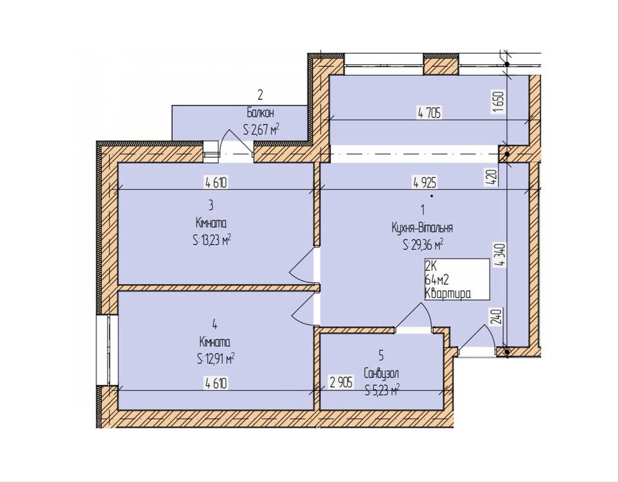 Квартира на Жовтневе в Кам'янці-Подільському, ID 405046, фото №10