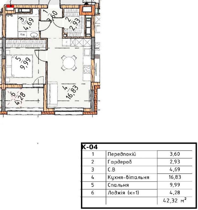Квартира на ЖК Kadorr в Одесі, ID 406226, фото №3