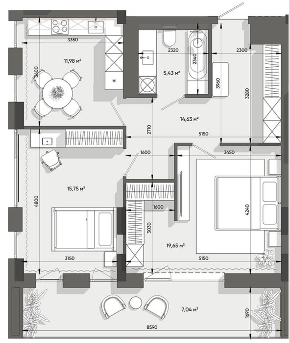 Квартира на вул. Джона Леннона в Львів, ID 406637, фото №1
