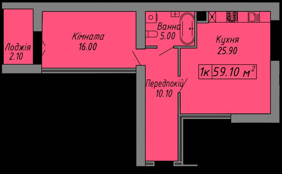 Квартира на вул. Бандери, 60 в Івано-Франківську, ID 406673, фото №12