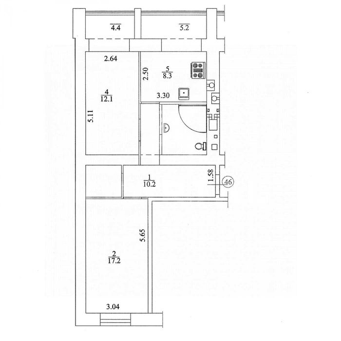 Квартира на ЖК Millennium State в Києві, ID 407056, фото №20