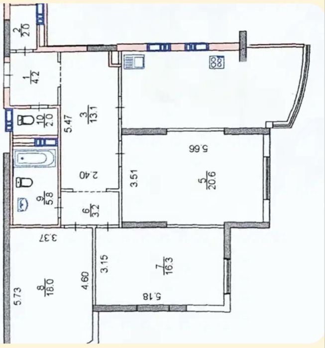 Квартира на біля метро Позняки в Києві, ID 407176, фото №20