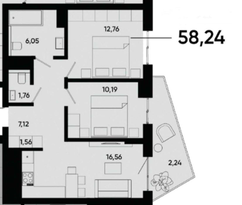 Квартира на вул. Малоголосківська, 12 в Львові, ID 408299, фото №14