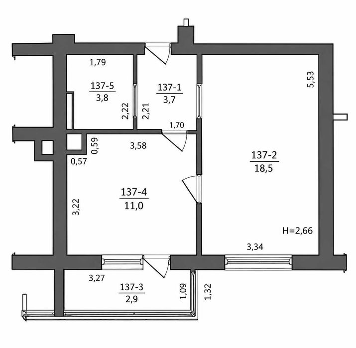 Квартира на ЖК Райдужний в Одесі, ID 411371, фото №11