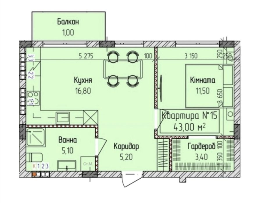 Квартира на вул. Загорська, 188 в Ужгороді, ID 409382, фото №3