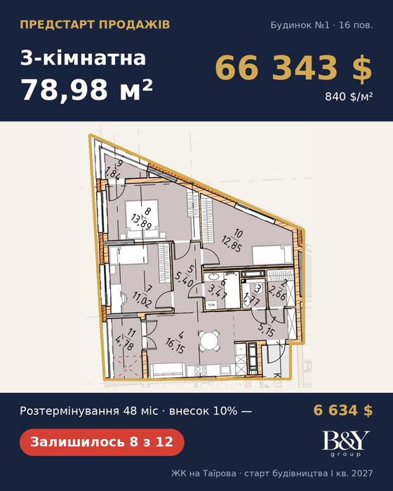 Квартира на просп. Небесної Сотні в Одесі, ID 410202, фото №4