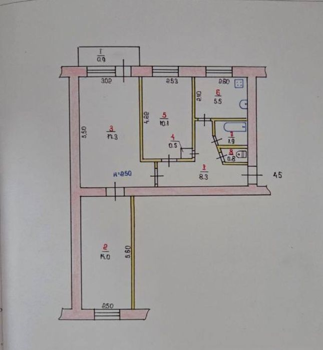Квартира на вул. Староярмаркова, 45 в Кривому Розі, ID 410682, фото №15