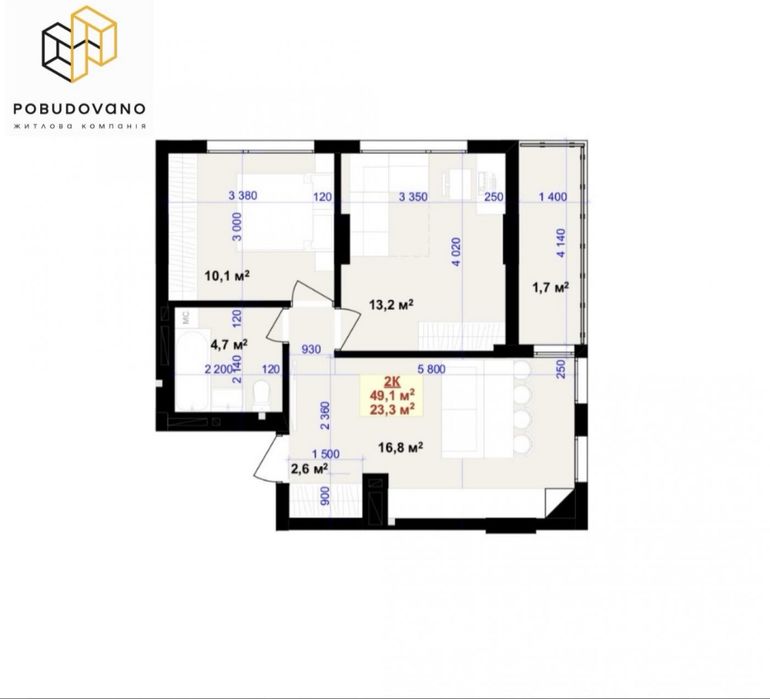 Квартира на ЖК Liberty Gardens, ID 410844, фото №1